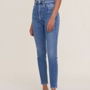 AGOLDE Nico High Rise Slim Fit Jeans size 26 Button Fly Stretch